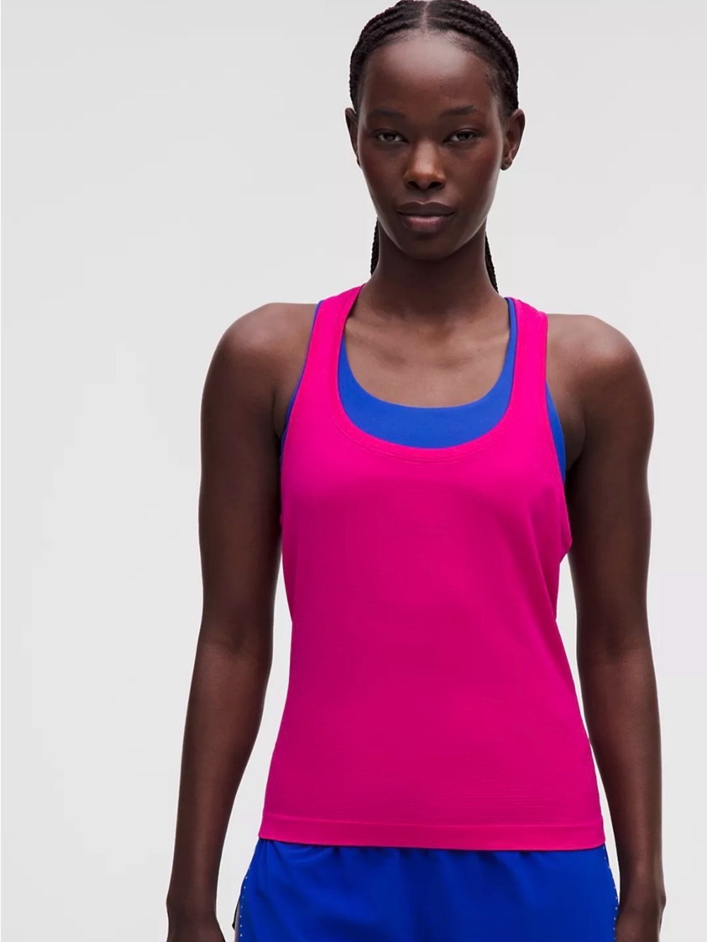 lululemon athletica Pink Flair swiftly tech scoop neck tank 2.0